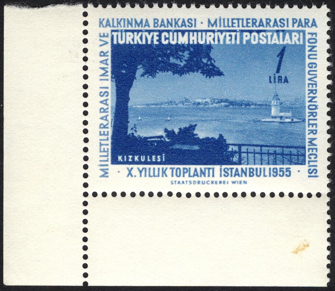 Türkei, 2021 - Vintage Truthahn-Briefmarke foto