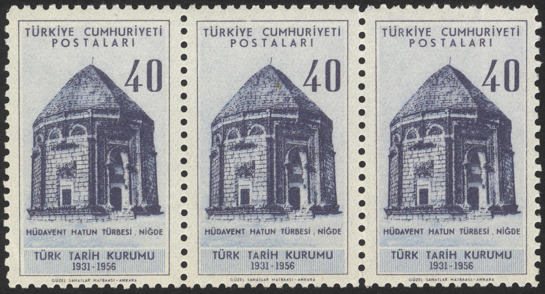 Türkei, 2021 - Vintage Truthahn-Briefmarke foto