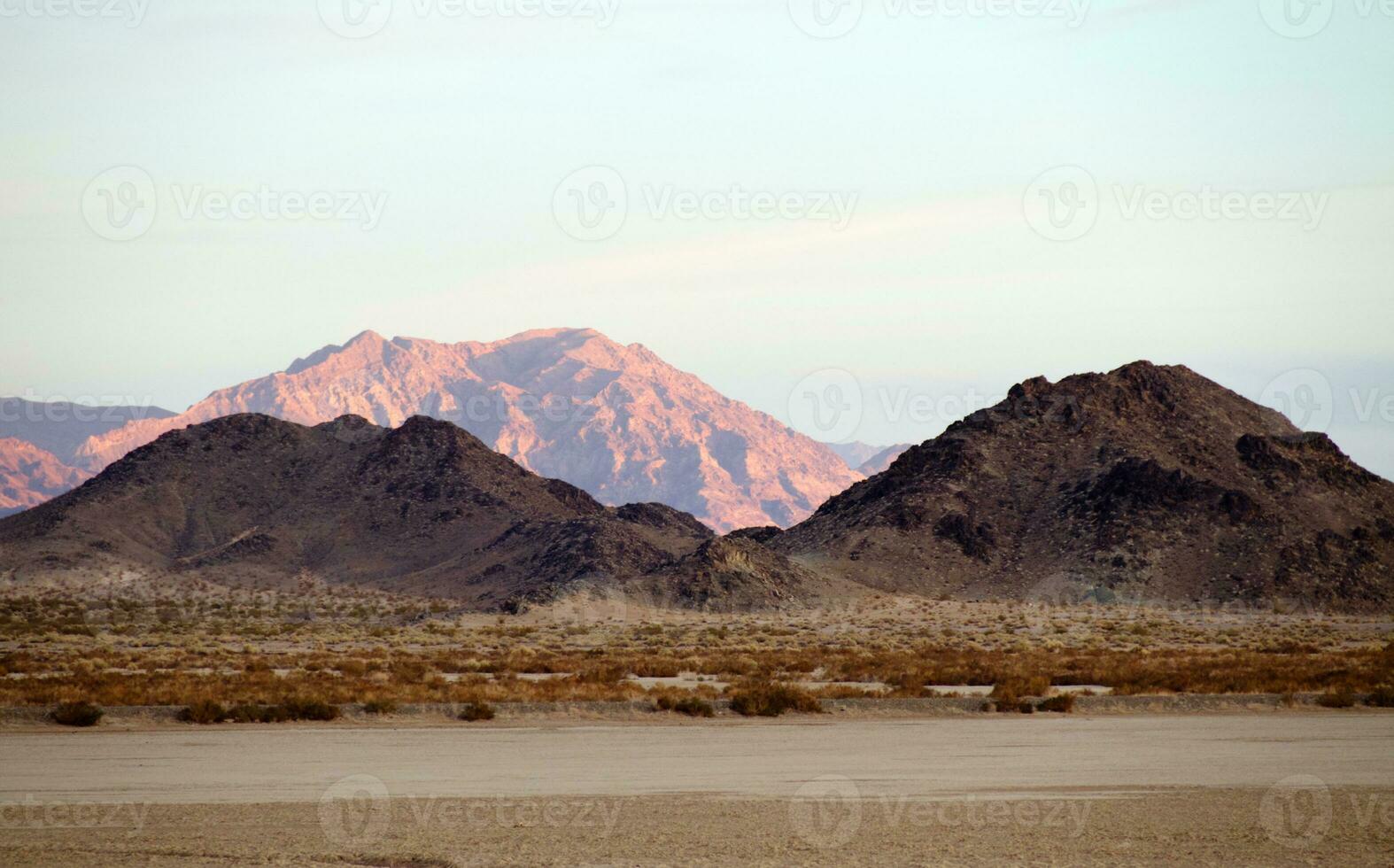 Kalifornien Wüste beim Dämmerung foto