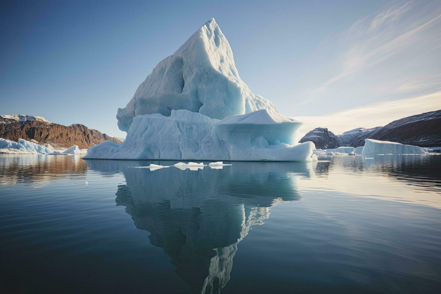 ai generiert Eisberg im Grönland. ai generiert foto