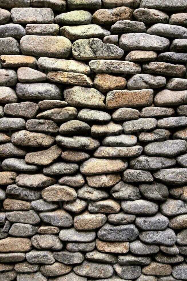 dekorativ Stein Mauer Oberfläche. texturiert Hintergrund. foto