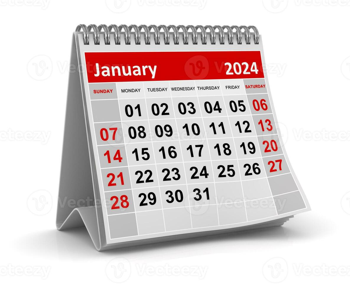 Kalender - - Januar 2024 foto