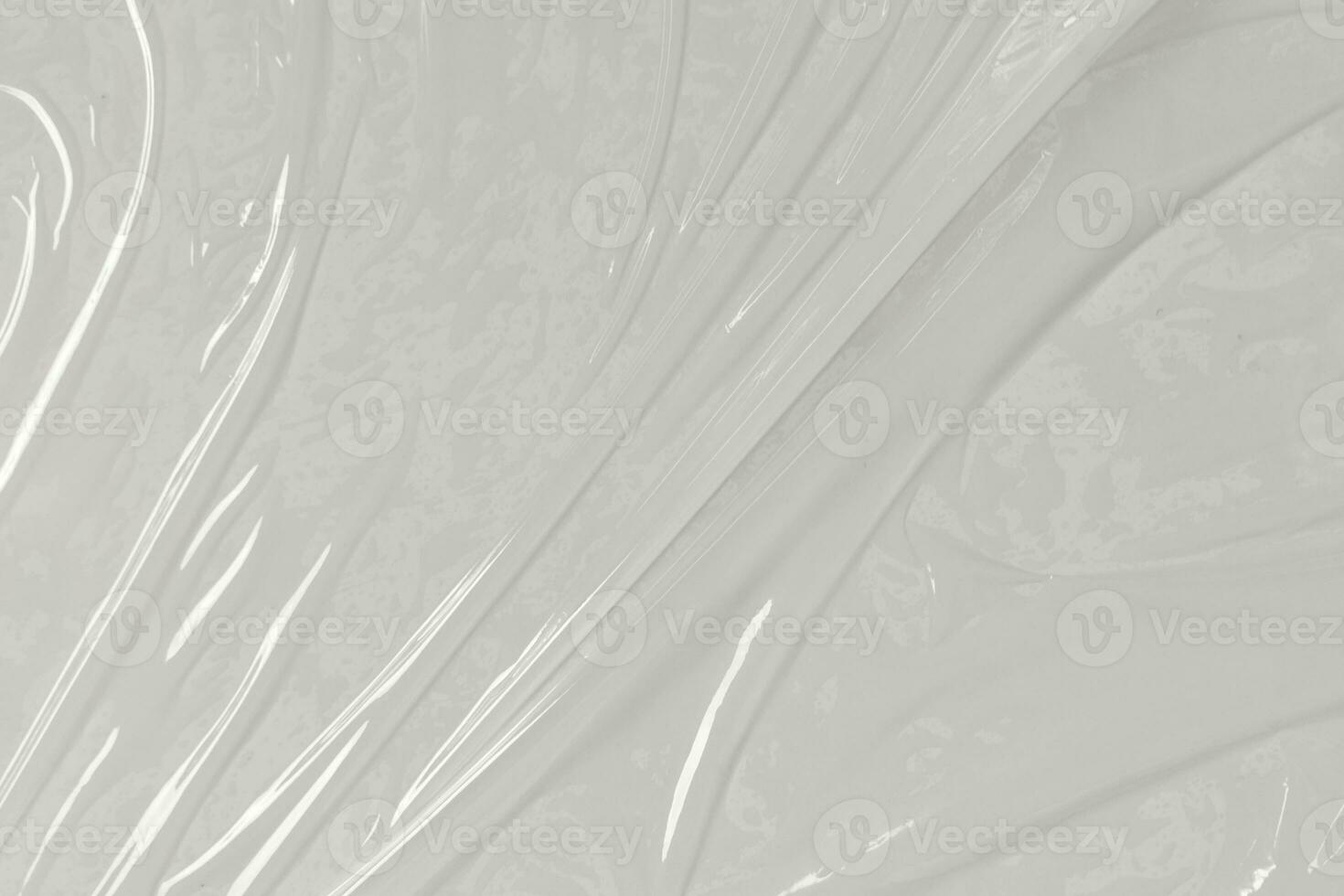 Plastik transparent Cellophan Tasche auf Weiß Hintergrund. Weiß Plastik Film wickeln Textur Hintergrund. Weiß Plastik Tasche Textur foto