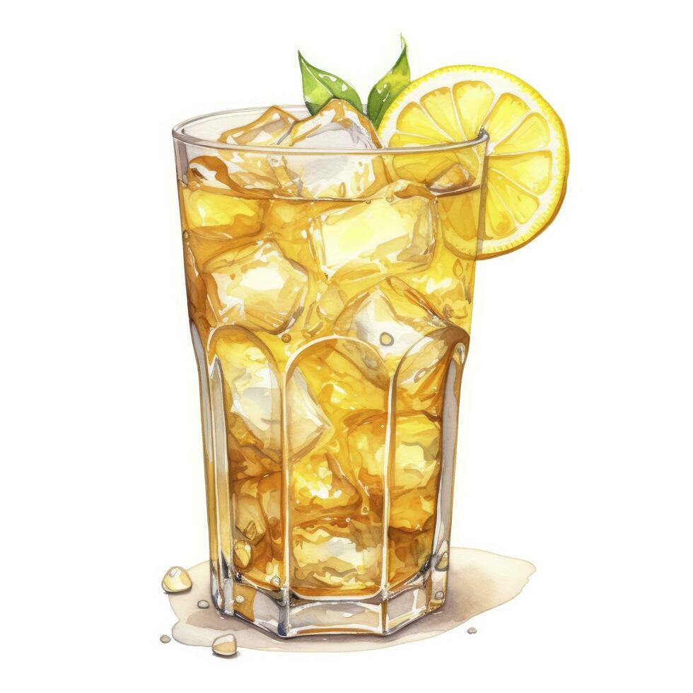 ai generiert Aquarell Jack Obst Sahne Limonade, japanisch Limonade. ai generiert foto