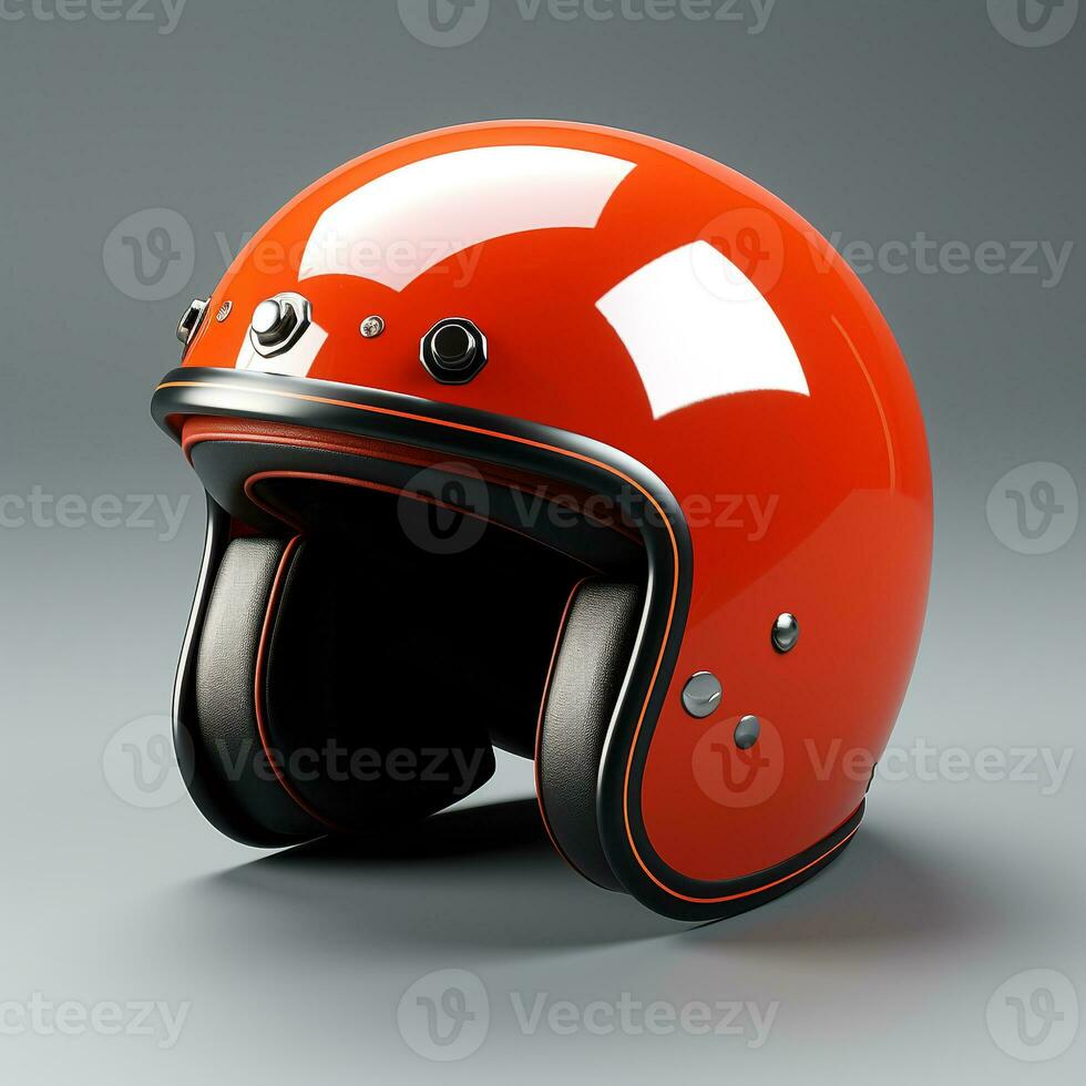 ai generiert 3d Modell- von klassisch Helm foto