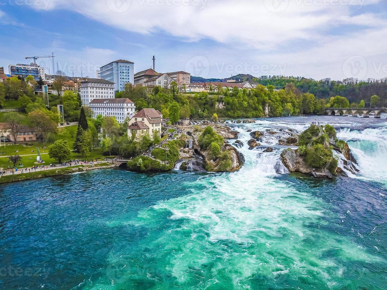 rheinfall bei neuhausen am rheinfall, schweiz foto