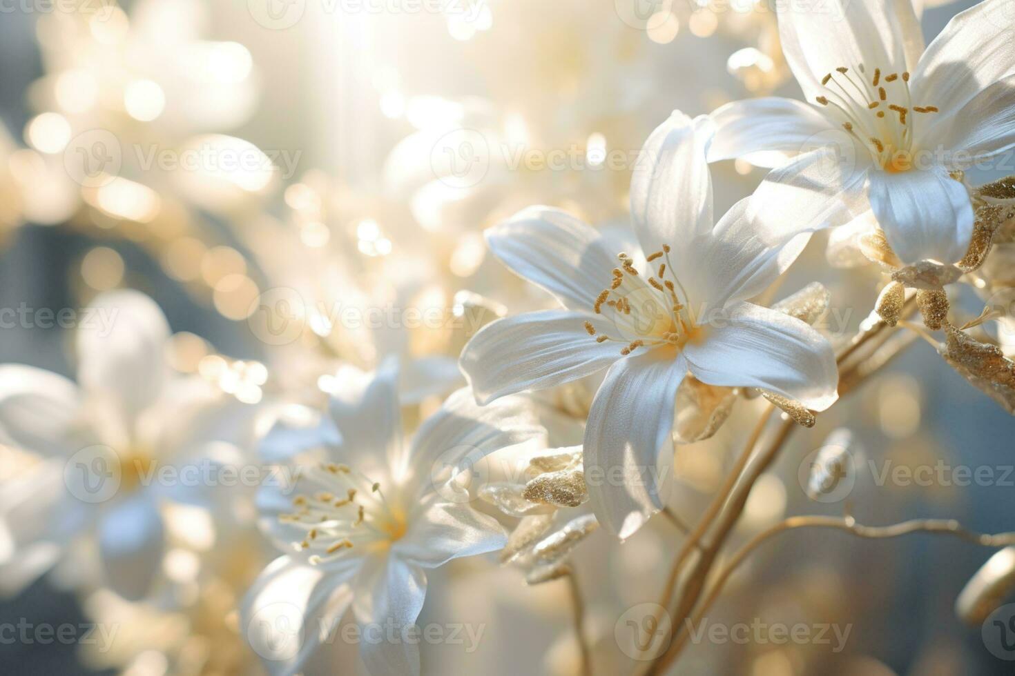 ai generiert draussen Blume Hintergrund foto