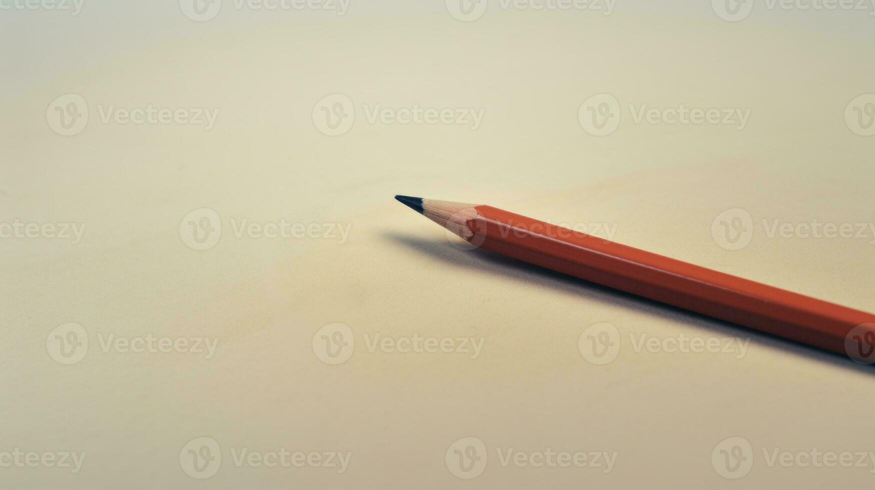 ai generiert Bleistift auf ein Weiß Hintergrund. generativ ai foto