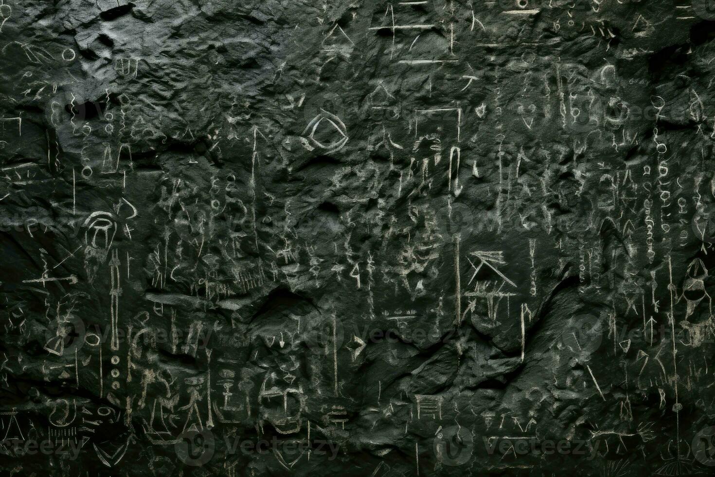 ai generiert Runen Stein Textur Hintergrund, uralt und mysteriös Runen Gravuren, nordisch und mystisch Hintergrund, Selten und rätselhaft foto