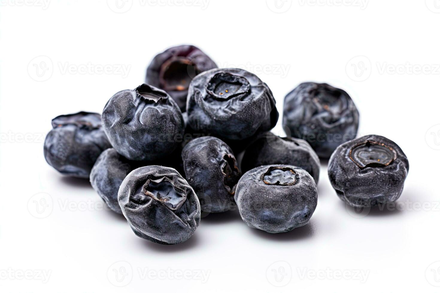 ai generiert getrocknet Blaubeeren Clip Art foto