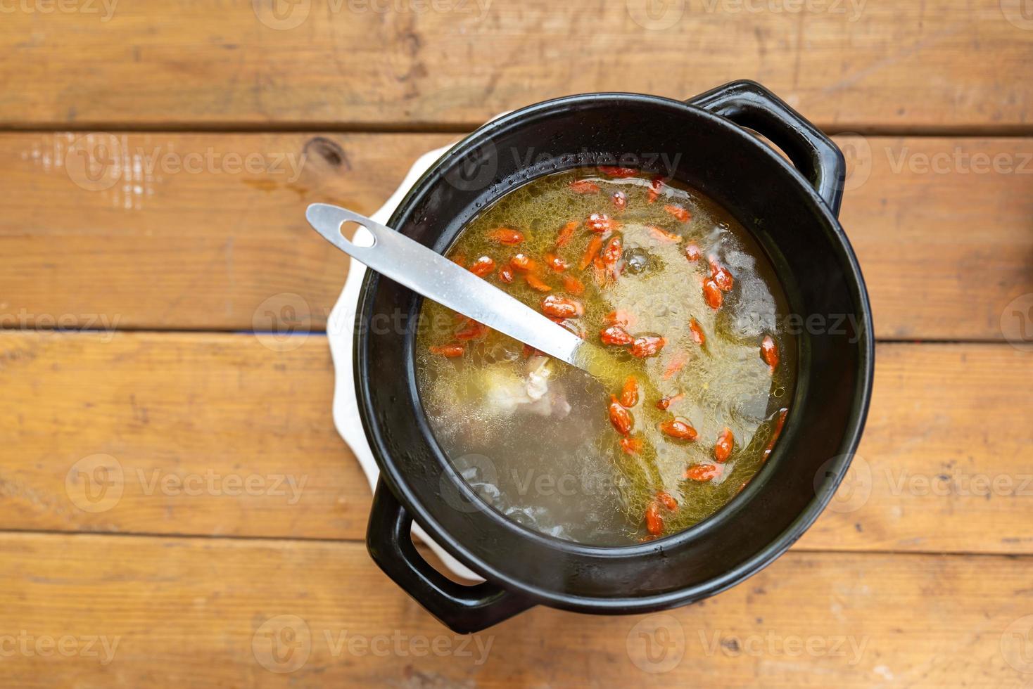 traditionelle leckere chinesische frittierte gerichte foto