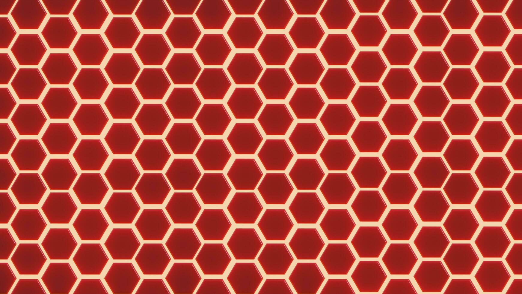 abstrakt 3d Rendern mit Hexagon foto
