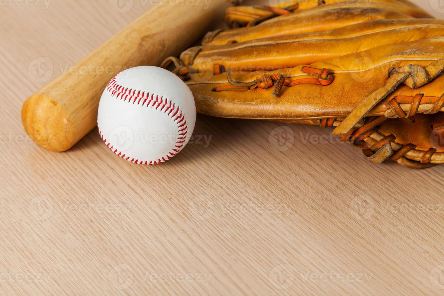 Hintergrund der Baseballausrüstung foto