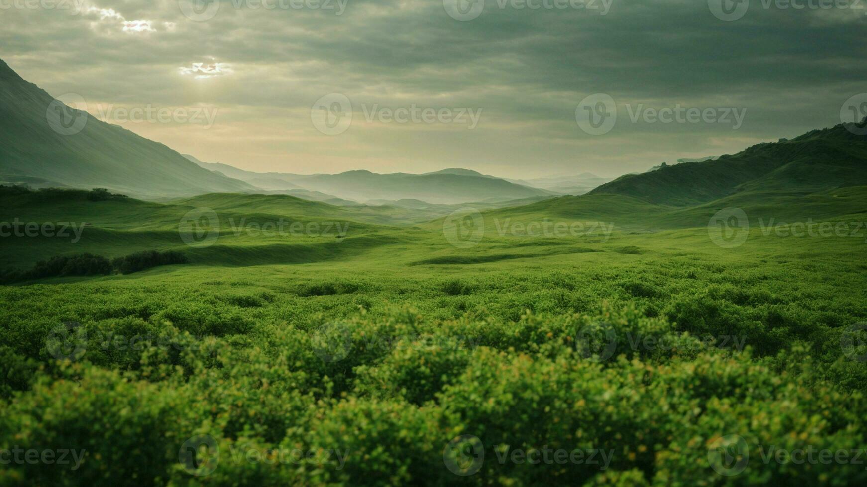 ai generiert analysieren das Einschlag von saisonal Änderungen auf das Grün, in Anbetracht Faktoren eine solche wie Temperatur, Niederschlag, und Sonnenlicht. foto