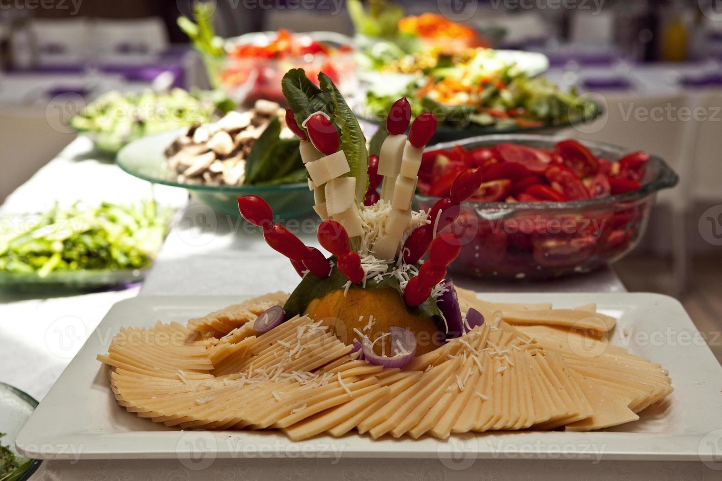 tolles und leckeres Essen in verschiedenen Restaurants auf der ganzen Welt foto