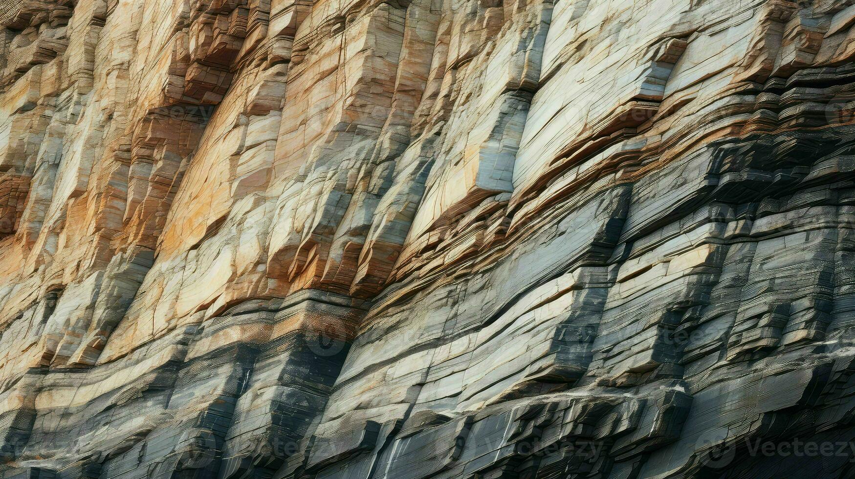 ai generiert Küste Meer Klippen Landschaft foto