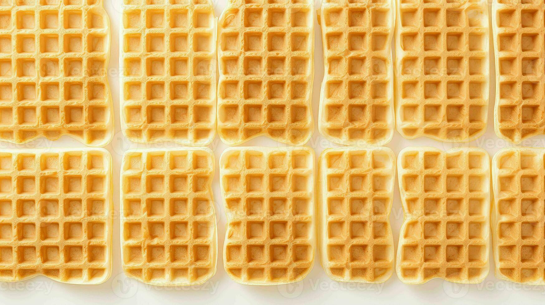 ai generiert knusprig Wafer Waffel Essen foto