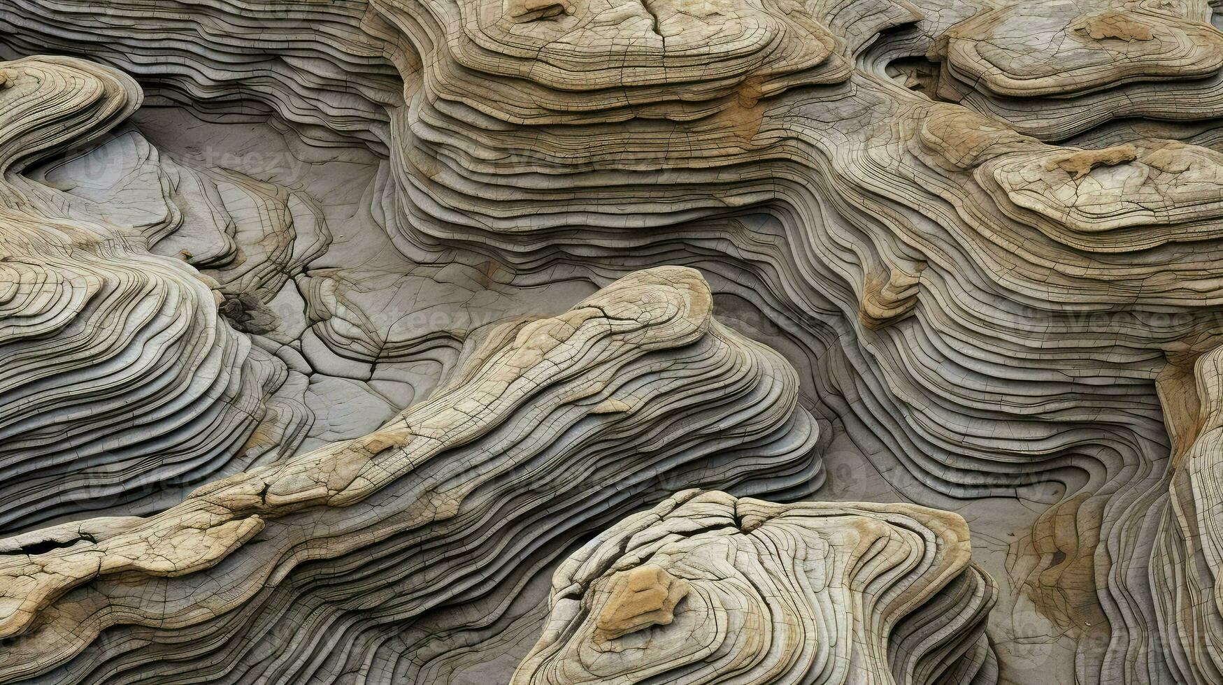 ai generiert Dünen Felsen Wüste Landschaft foto