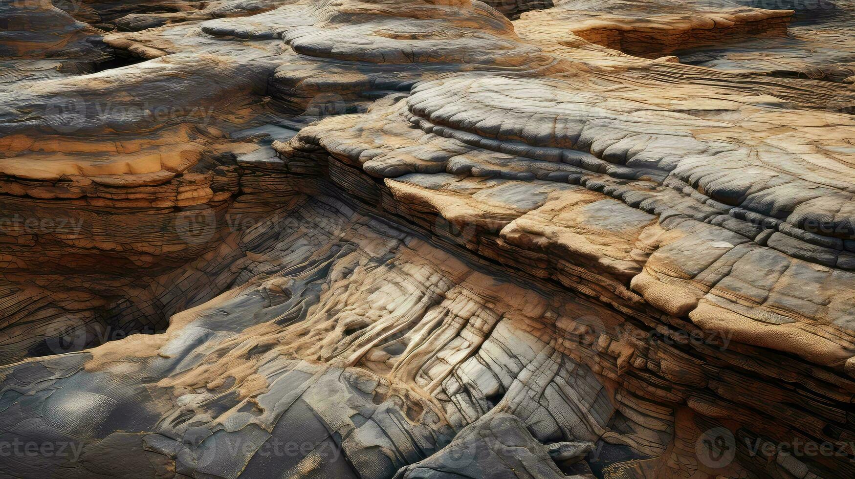 ai generiert Formation interkratonisch Plateau Landschaft foto