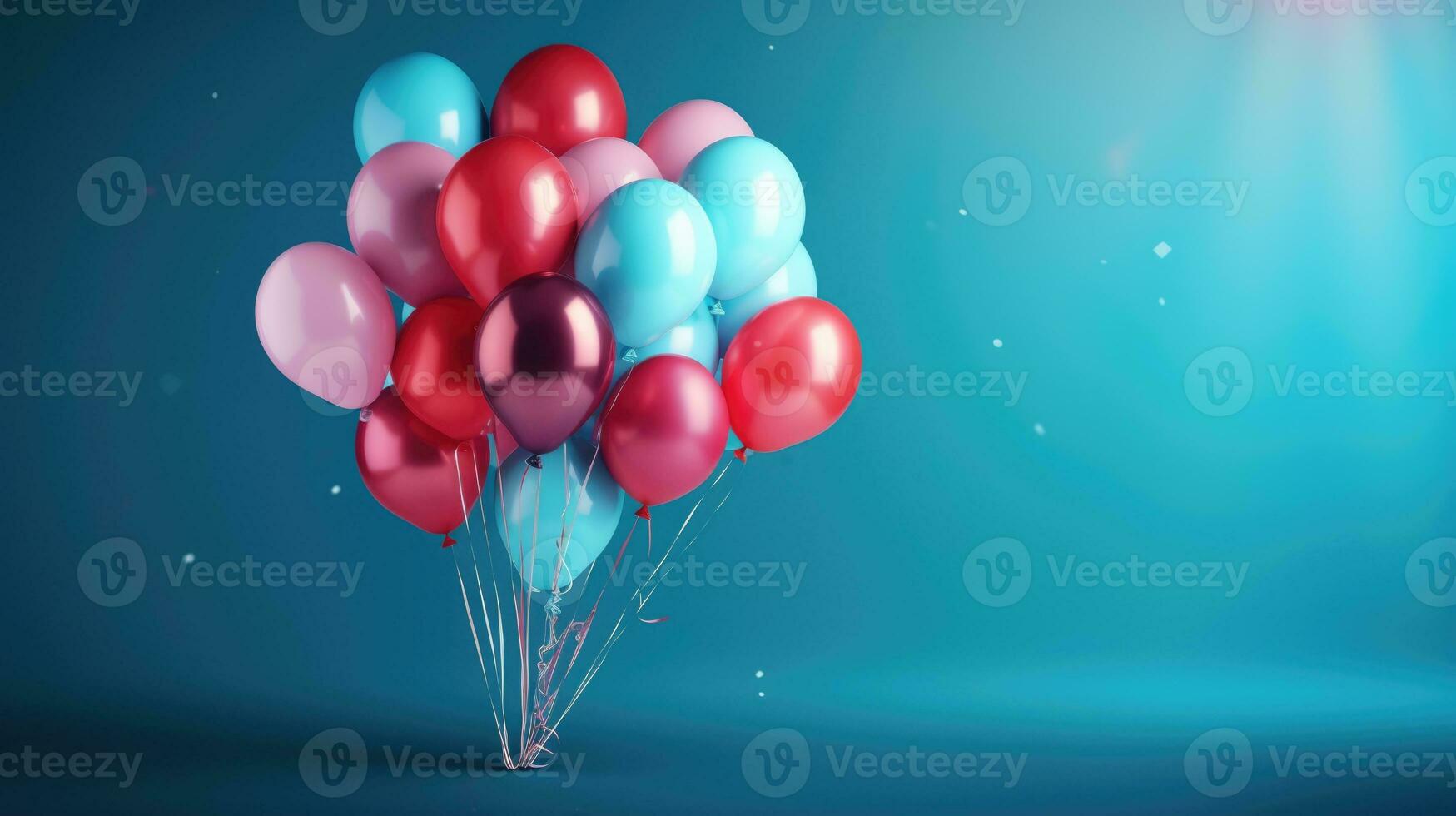 ai generiert bunt Luftballons Hintergrund beim Feier, ai foto