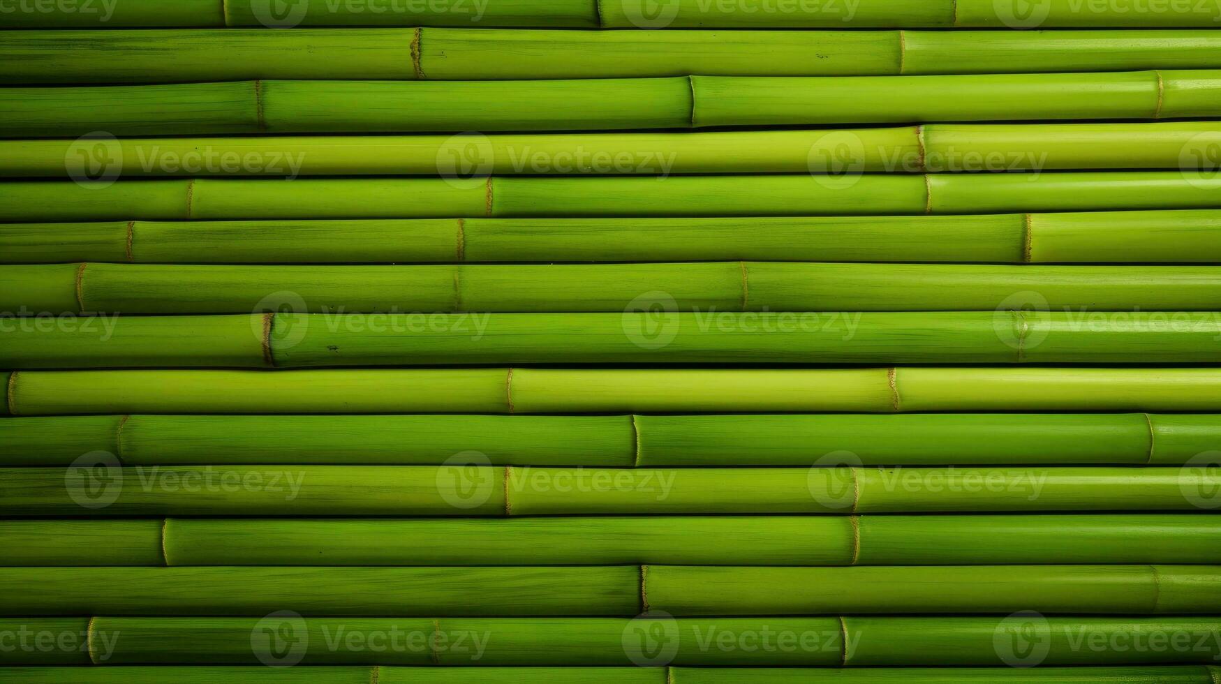 ai generiert horizontal Grün Bambus Hintergrund Textur foto