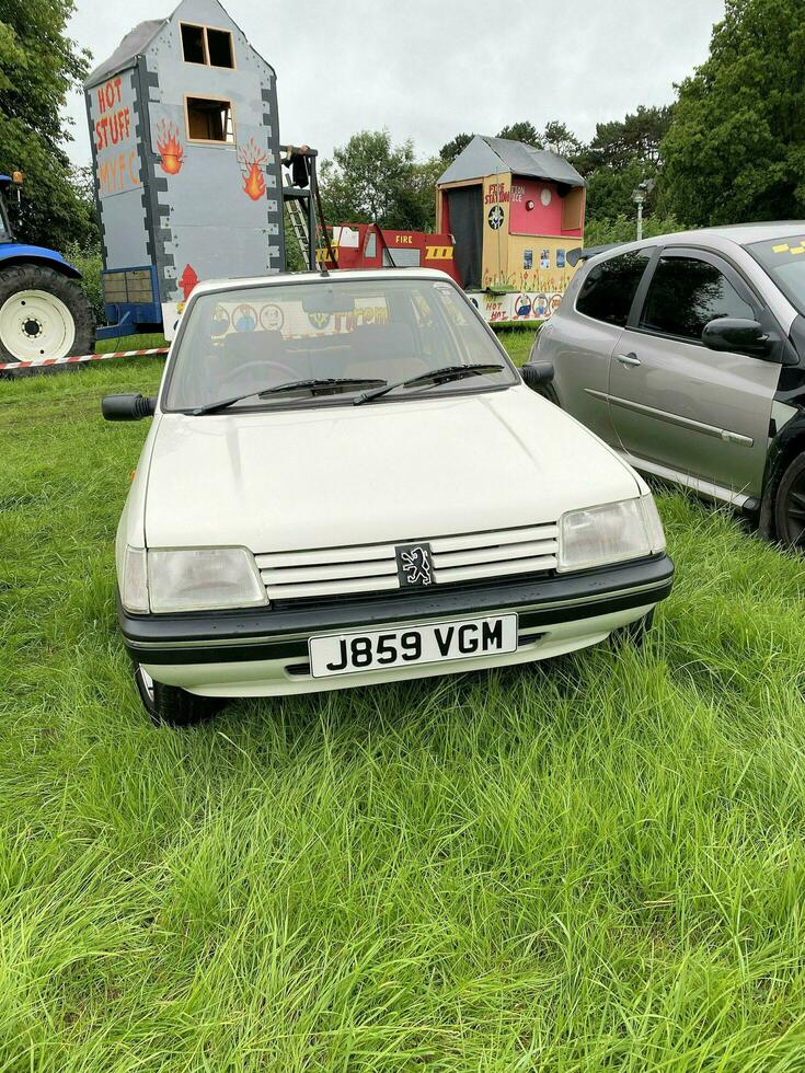 Malpas im Cheshire im das Vereinigtes Königreich auf 14 Juli 2023. ein Aussicht von ein klassisch Auto . foto
