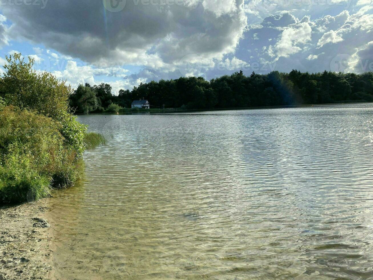 ein Aussicht von Blake bloß See in der Nähe von ellesmere im Shropshire foto