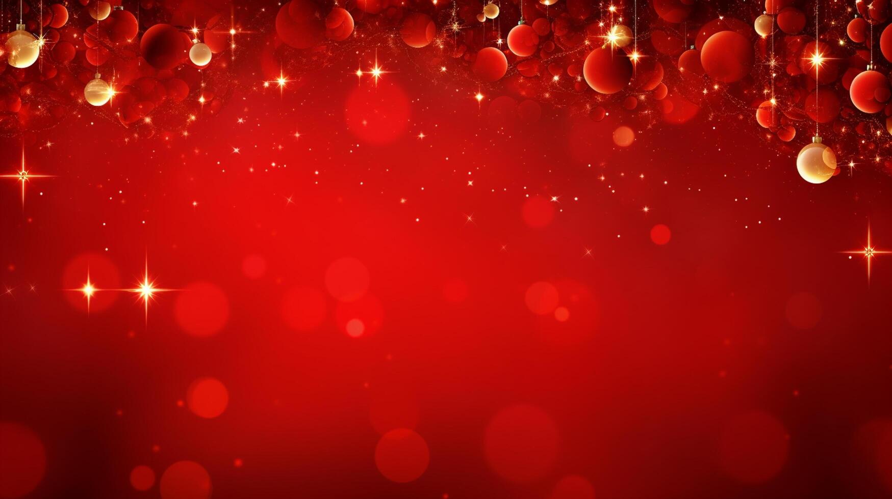 ai generiert Weihnachten rot Hintergrund foto