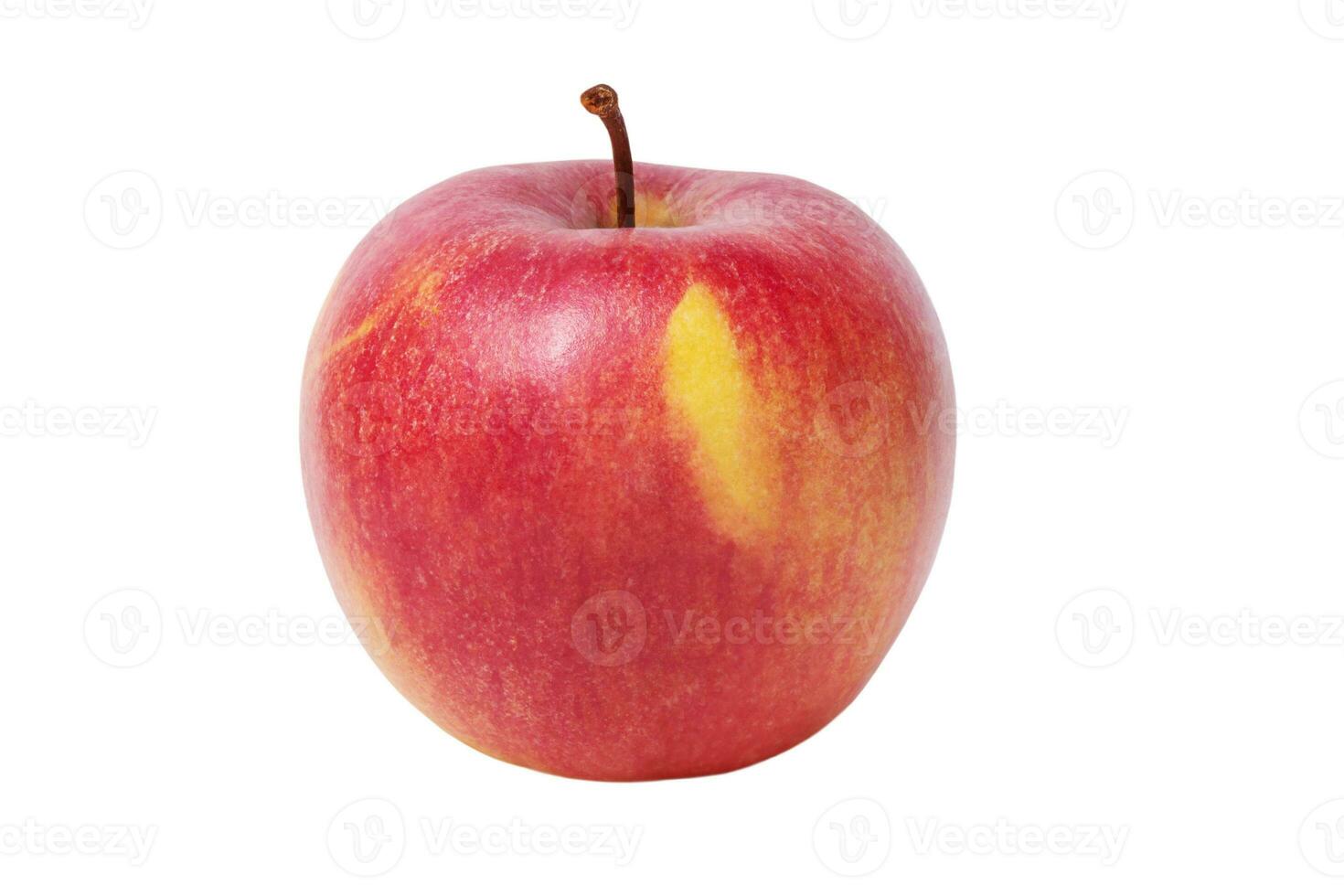 rot reif Apfel isolieren auf Weiß. gesund Essen. Frucht, Vitamine. foto