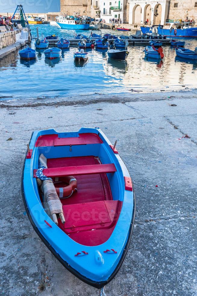 Monopoli, der Hafen und das historische Zentrum foto