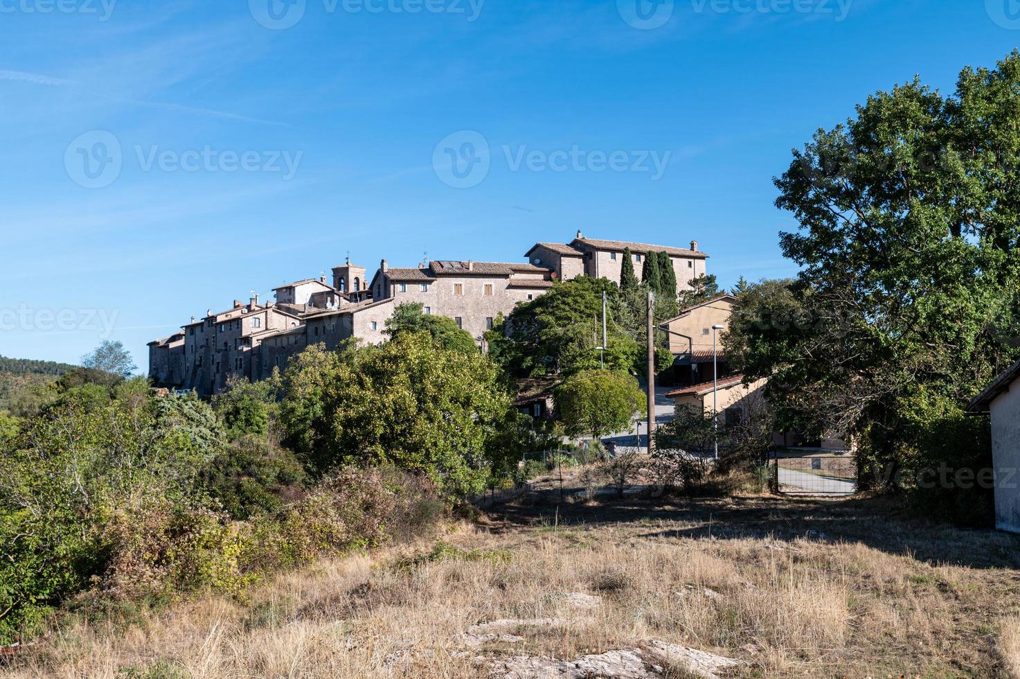 Landschaft von macerino antike historische stadt foto