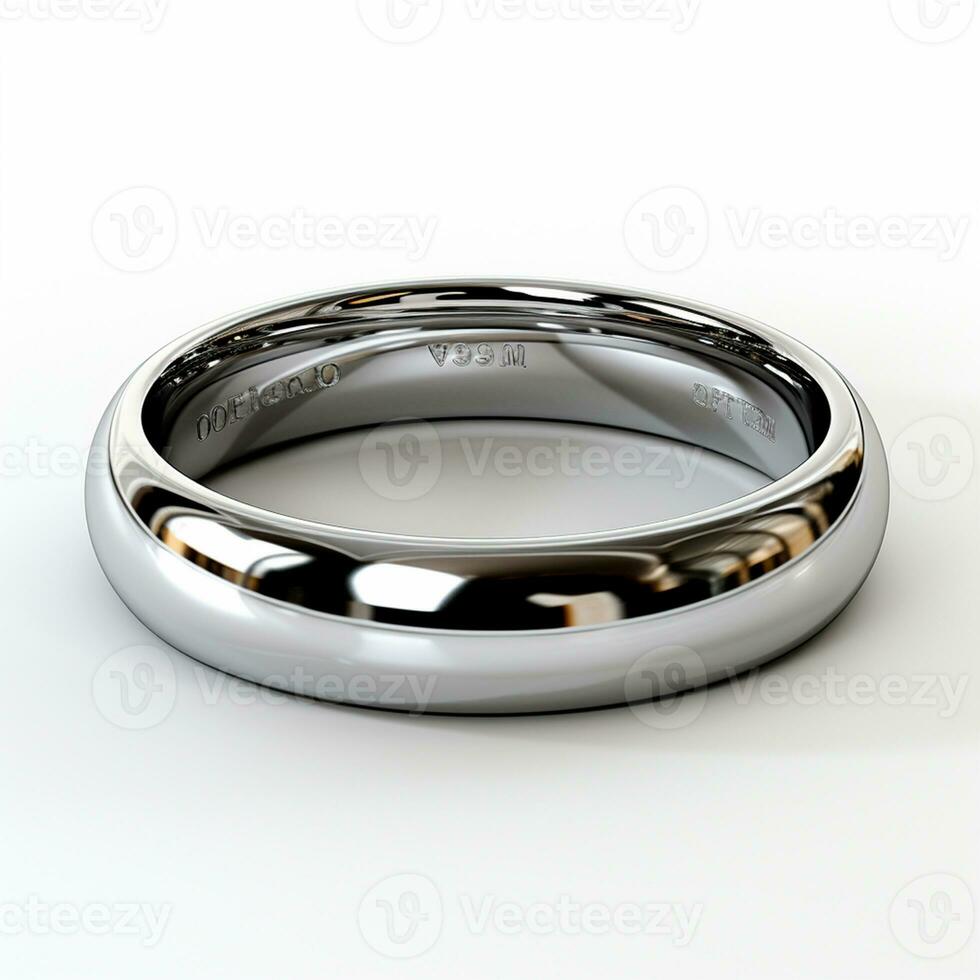 ai generiert Hochzeit Ring gemacht von Platin, Schmuck 850, 900, 950 - - ai generiert Bild foto
