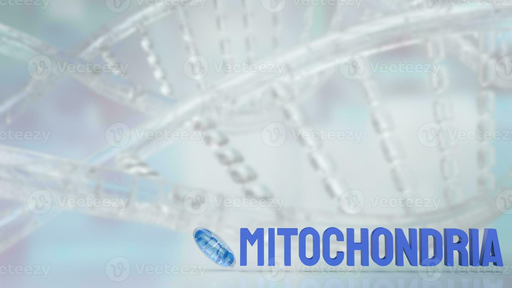 das Mitochondrien zum sci oder Gesundheit Konzept 3d Rendern foto