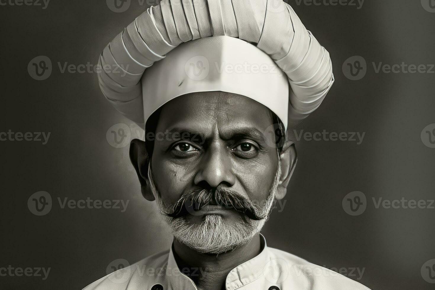 ai generiert erfahren indisch Koch foto