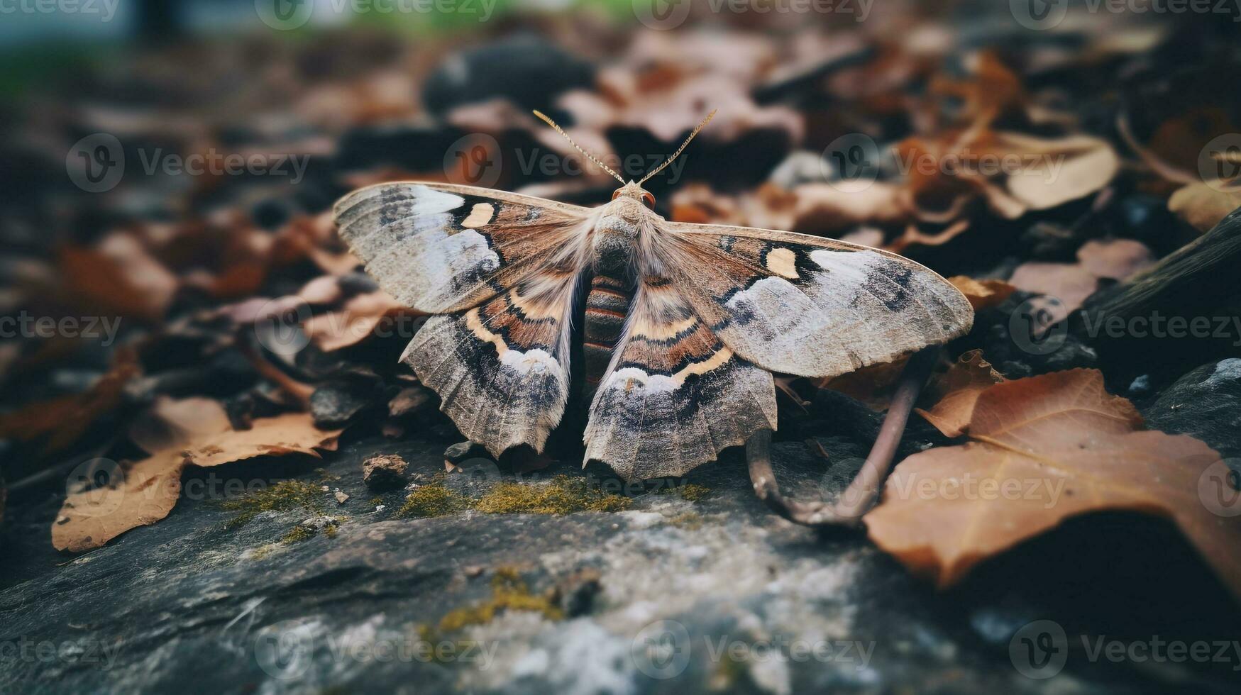 ai generiert Foto von Motte auf ein Boden. generativ ai