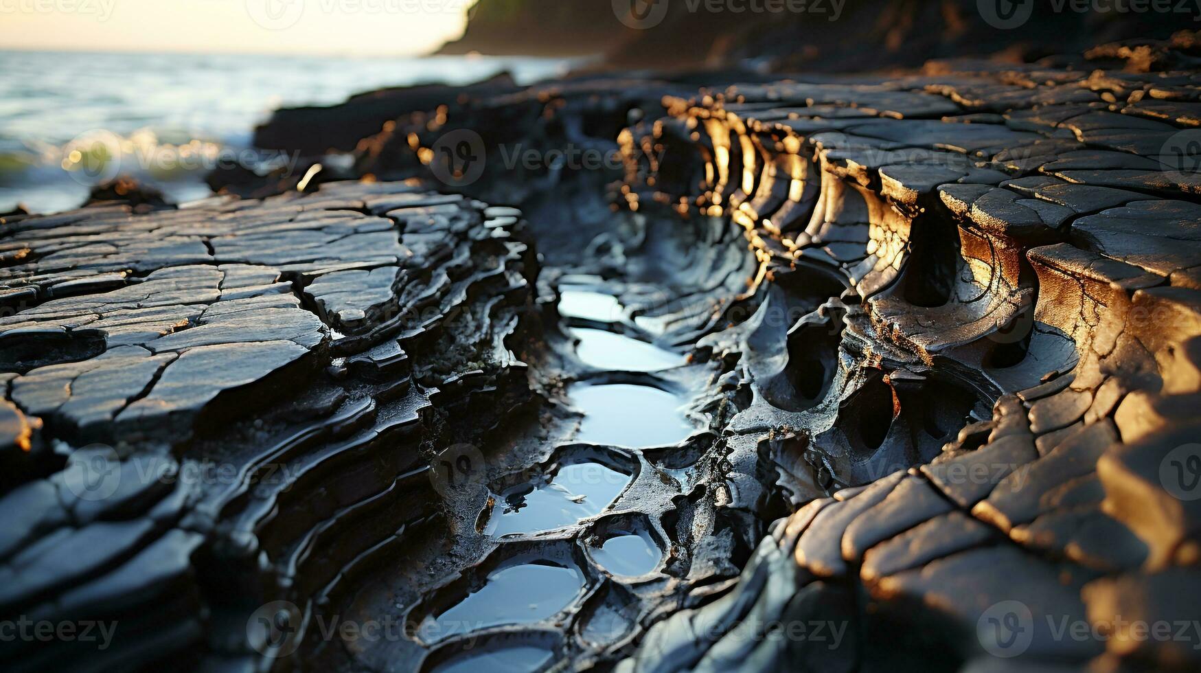 ai generiert Erosion Hintergrund. generativ ai foto