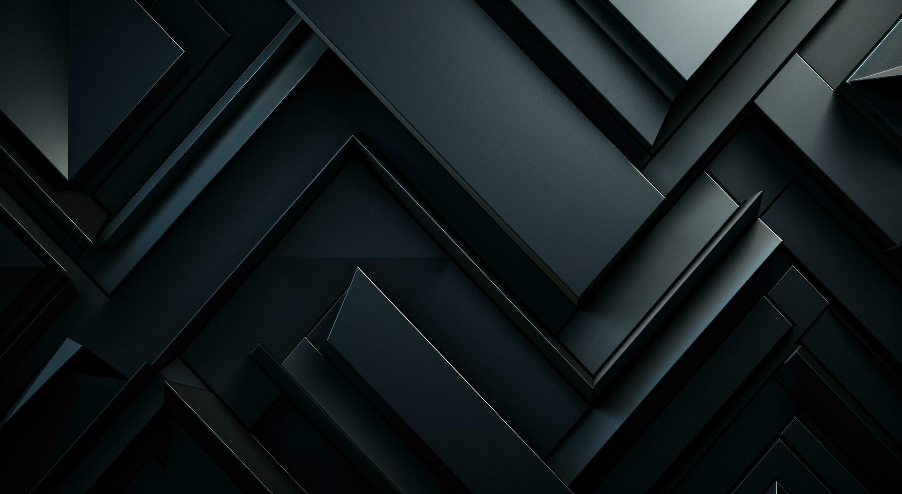 ai generiert schwarz abstrakt abstrakt Dreieck schwarz abstrakt Hintergründe foto