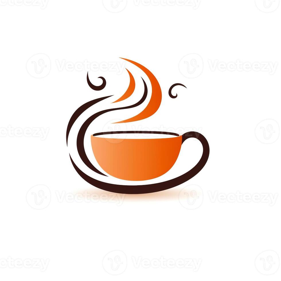 ai generiert abstrakt Logo von ein Kaffeetasse. generativ ai foto