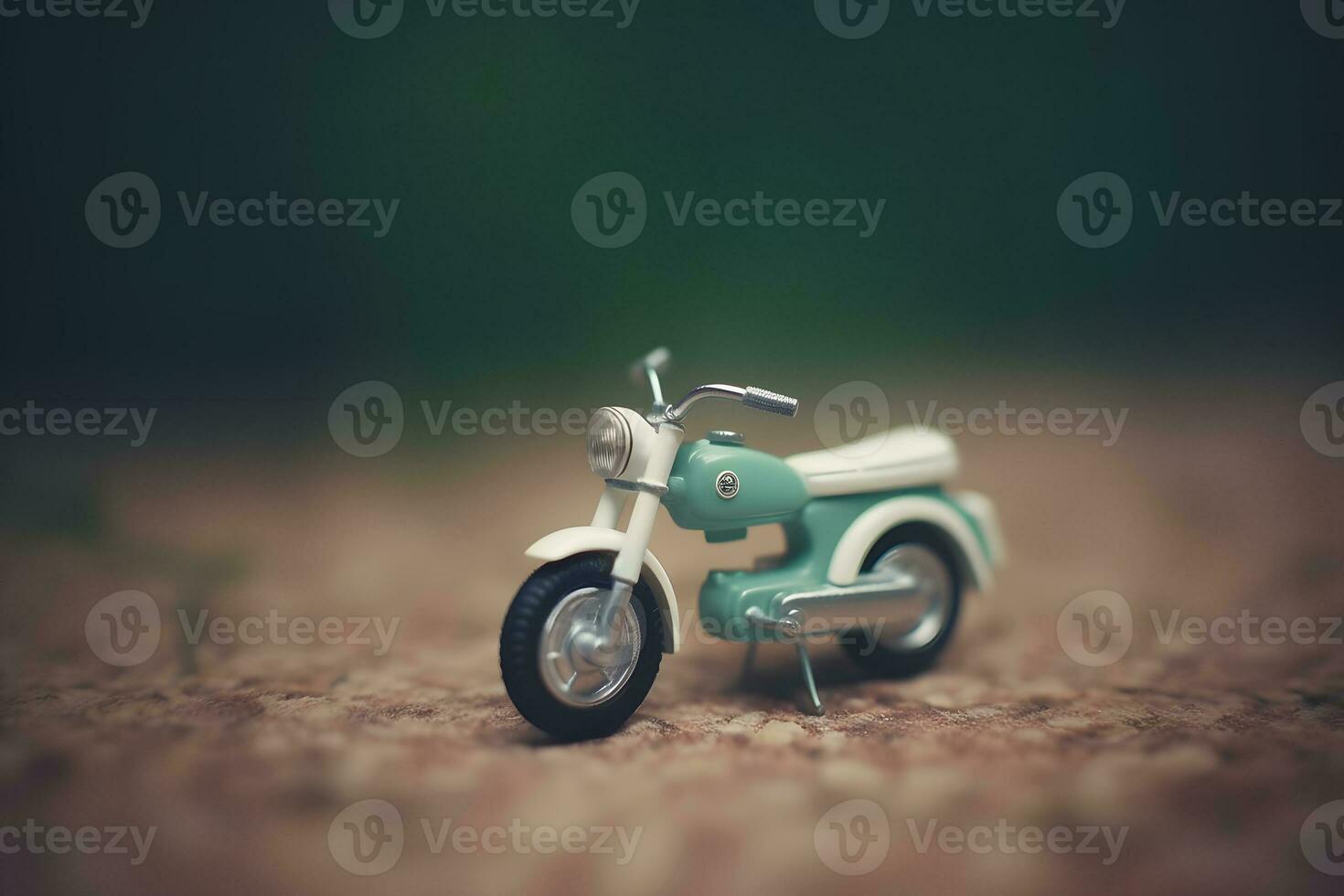 ai generiert Motorrad im das Nebel. neural Netzwerk ai generiert foto