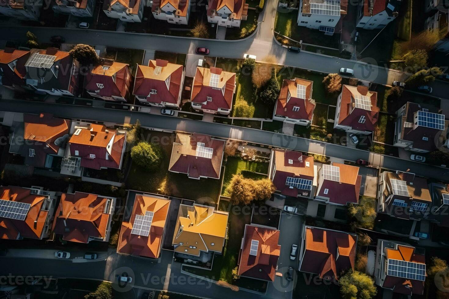 ai generiert das Stadt läuft auf Solar- Energie. Ökologie und Öko Grün Energie Konzept. neural Netzwerk ai generiert foto