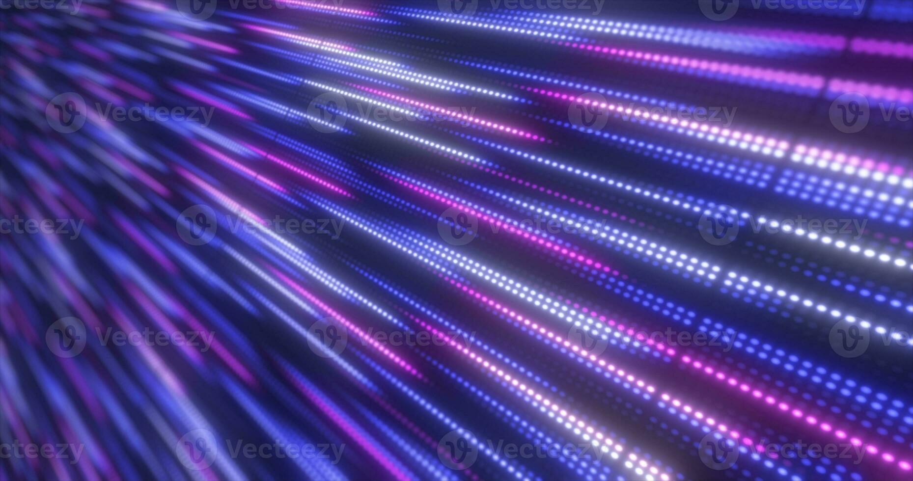 abstrakt hell Blau Hintergrund Muster von fliegend Kreise von Punkte und glühend futuristisch Digital Energie magisch hell Partikel foto