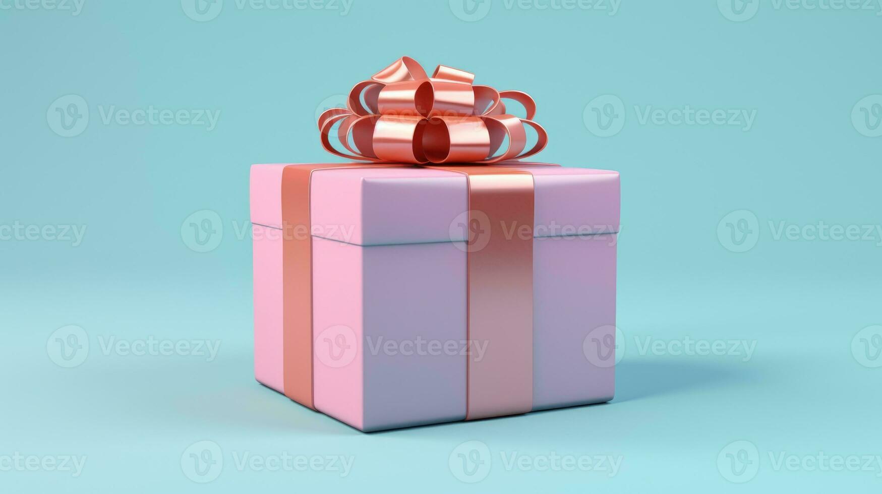ai generiert bunt Band Geschenk Box Geschenk Exemplar, ai foto