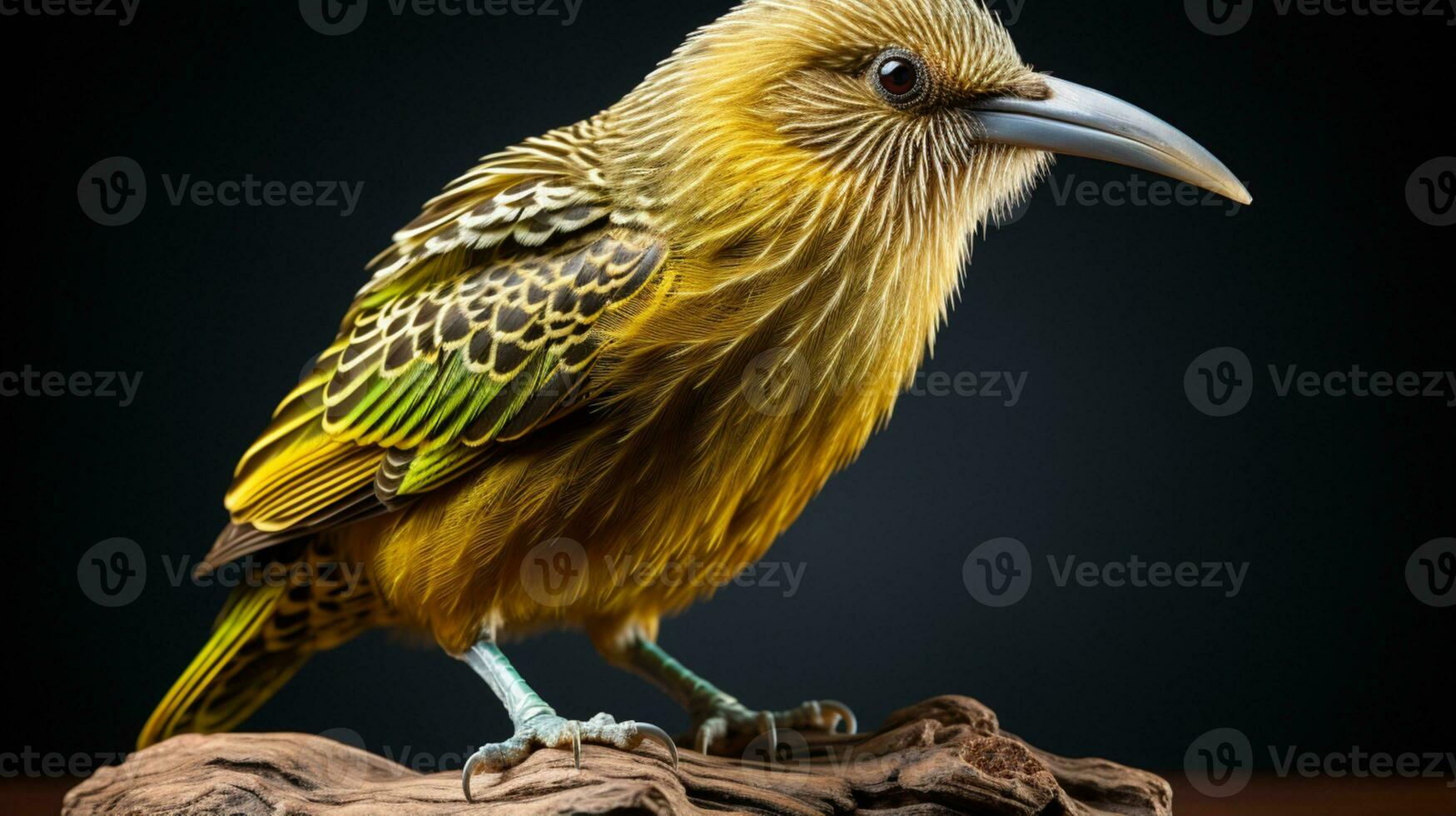 ai generiert Kiwi Vogel Grün Tier Tierwelt foto