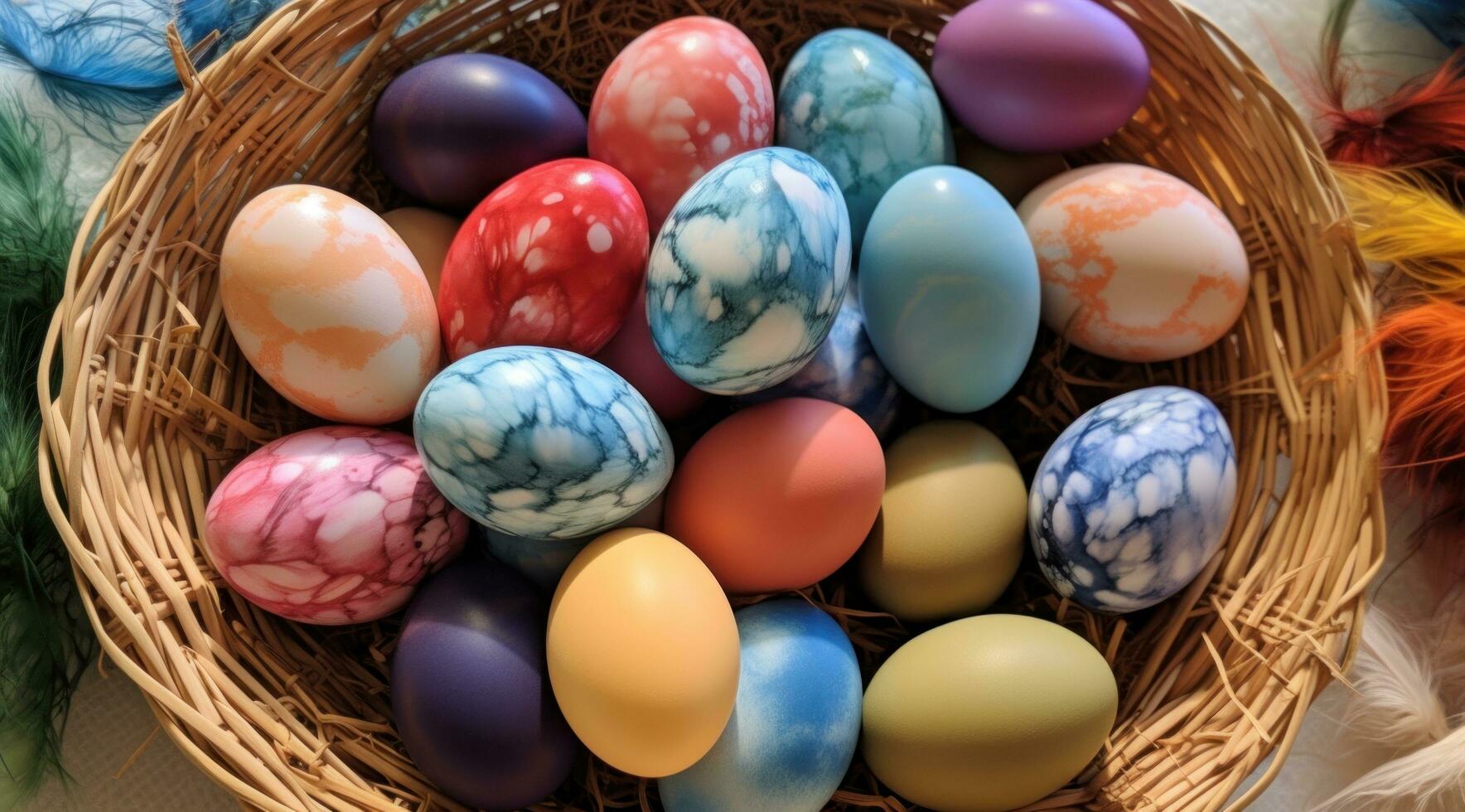 ai generiert Ostern Eier zum Verkauf foto