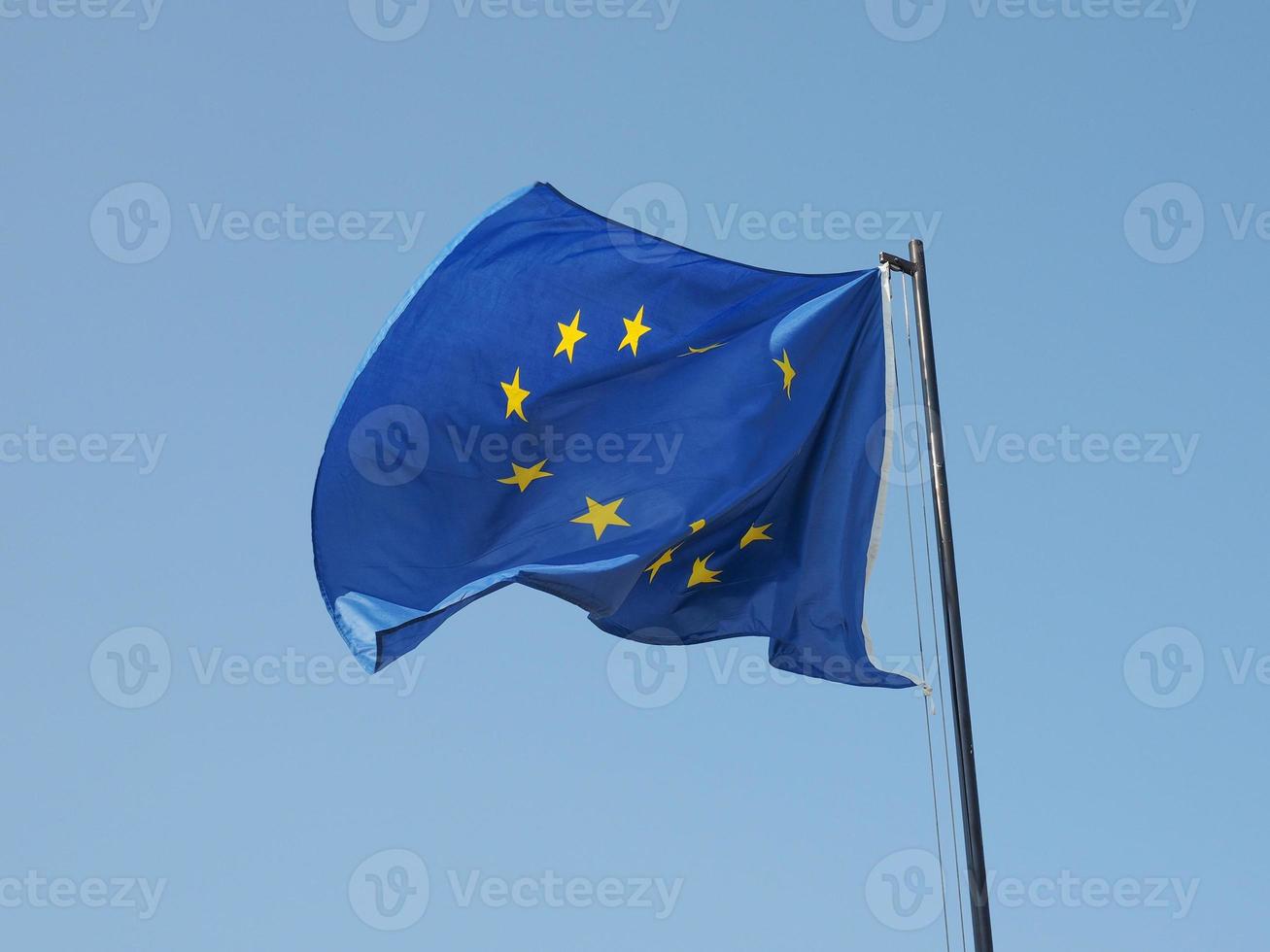 europäische flagge von europa foto