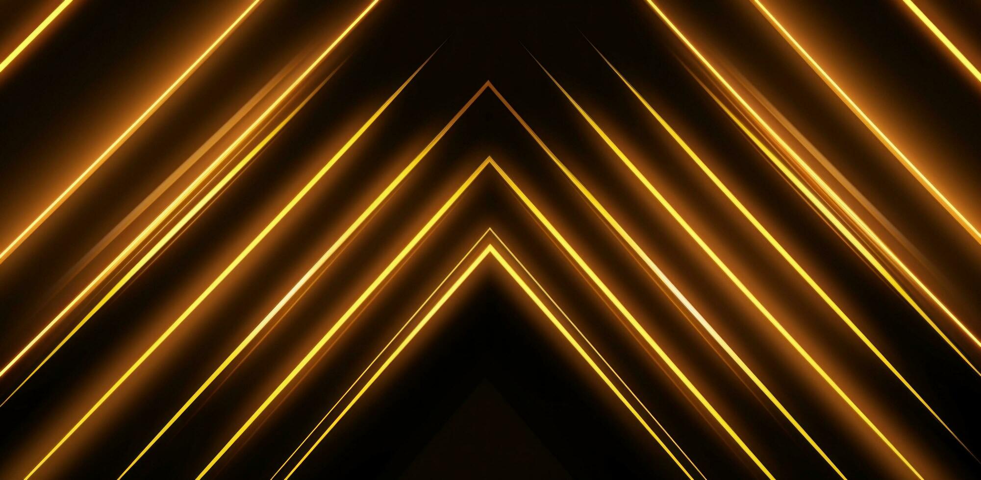 ai generiert geometrisch Neon- Streifen mit Gerade Linien Gold Linie Hintergrund, foto
