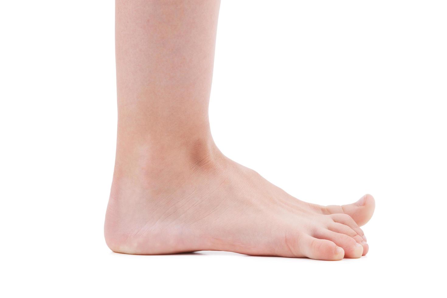 barfüßiger menschlicher Fuß foto