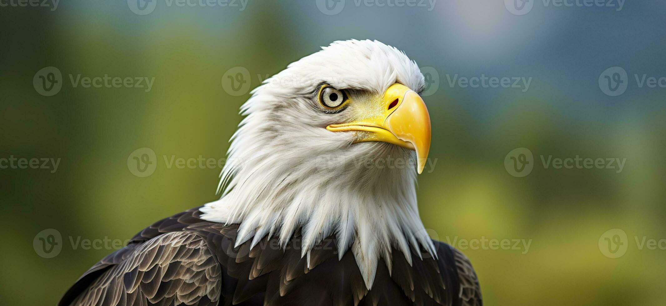 ai generiert Porträt von ein amerikanisch kahl Adler, Tierwelt. generativ ai foto