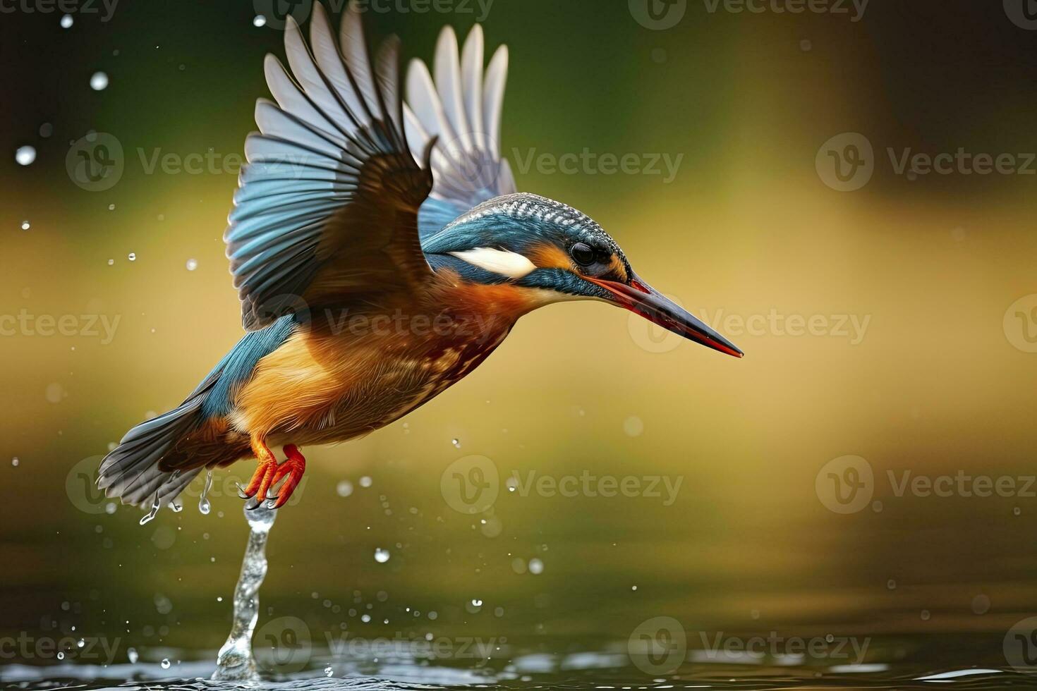 ai generiert Eisvogel Sitzung auf das Baum Ast. ai generiert foto