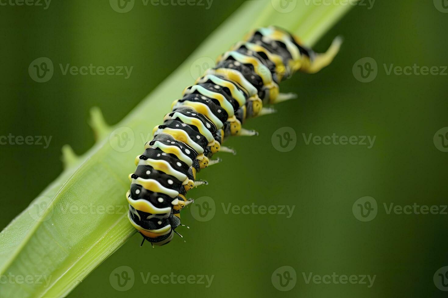 ai generiert Raupe Schwalbenschwanz Schmetterling. generiert ai. foto